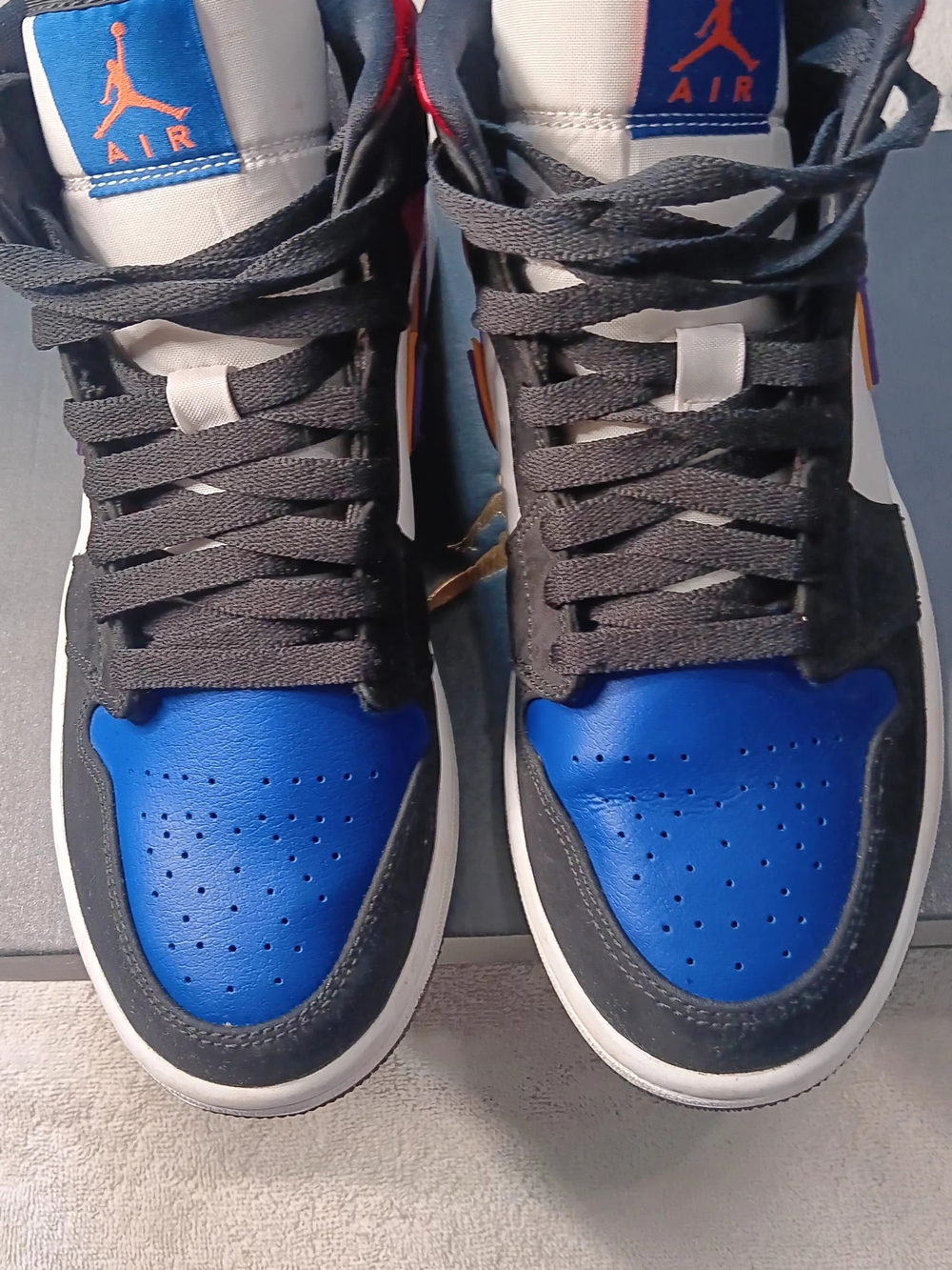 Jordan Men's High-Top Sneakers - Blue / Black